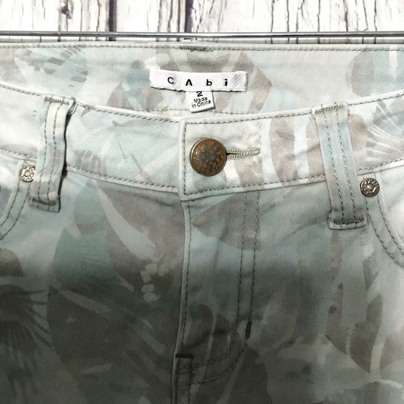 Cabi Slim Ankle Jeans Floral Paradise J10 - Picture 4 of 7
